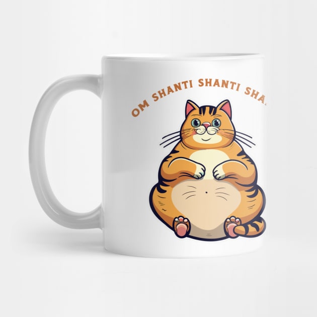 om shanti shanti shanti - fat cat by Kingrocker Clothing